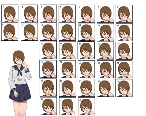 visual novel sprite base|visual novel sprite template.